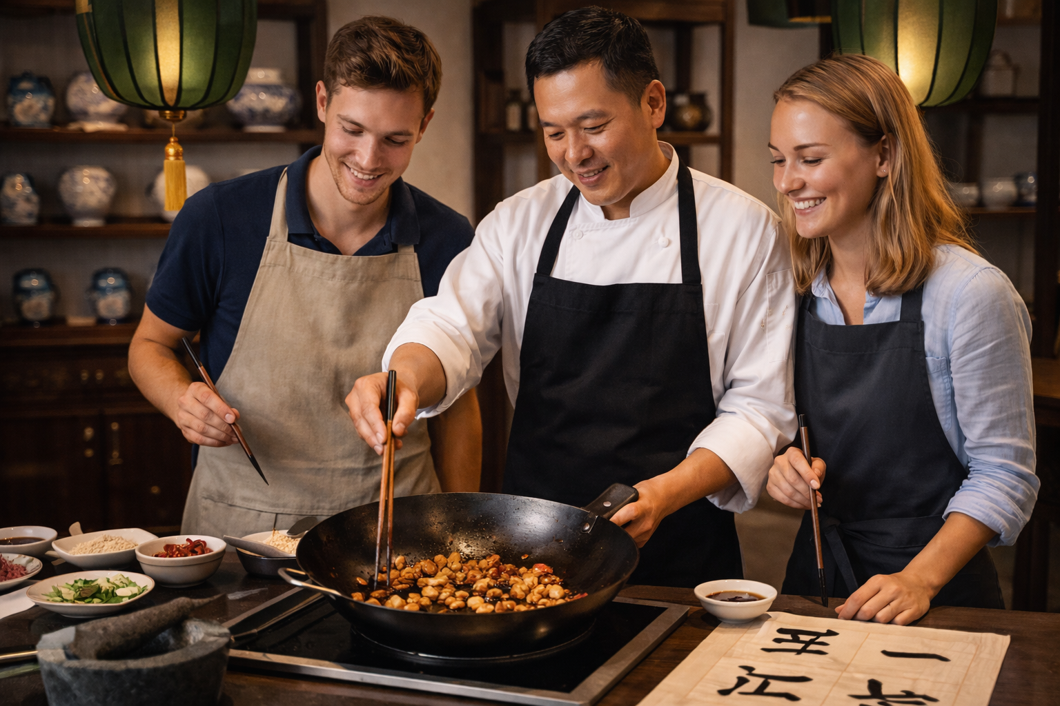 Tiananmen Square & Forbidden City Private Tour + Calligraphy & Cooking Class 